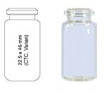 Vialki 10ml; 22,5x46mm; kapslowane N20, szkło białe