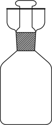 Butelka do BZT 250 ml z korkiem (Karlsruher)