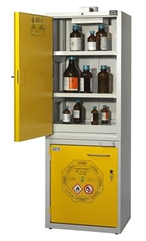 Szafa bezpieczeństwa KEMFIRE 600A na kwasy, zasady oraz substancje łatwopalne 595x510x1670mm