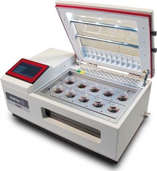 Automatyczny system do równoległego zatężania próbek w strumieniu azotu - Multivap 10