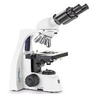 Mikroskop binokularowy bScope, obiektywy E-PLAN IOS 4/10/S40/S100x, NeoLED 1.5W, stolik bezząbkowy