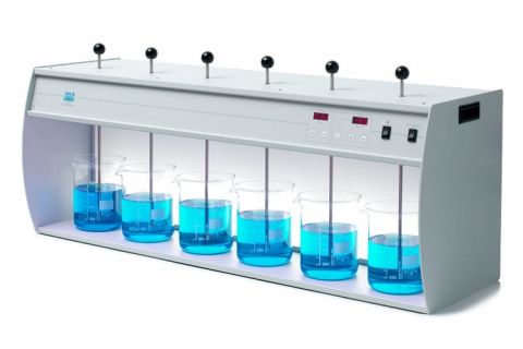 Floktester Jar Test JLT6 firmy VELP - 6-stanowiskowy, 100-240V, 50-60Hz