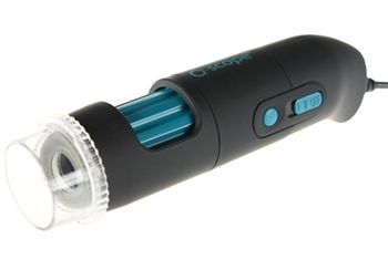 Ręczny mikroskop cyfrowy Q-Scope 10-50x, 200x, kamera 2.0MPx, oświetlenie CR++ oraz LED, polaryzator