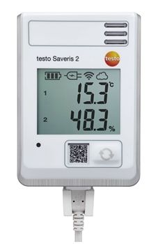 testo Saveris 2-H1 - rejestrator danych WLAN z wyświetlaczem i wbudowanym czujnikiem temperatury i wilgotności