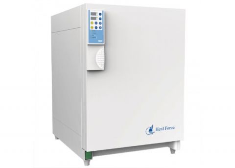 Inkubator CO2 typ HF90 z czujnikiem TCD, poj. 151 L, szyba szklana + 3 drzwiczki szklane do każdej z półek