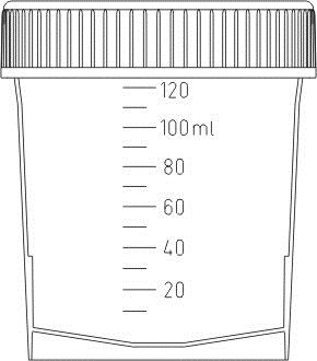 Pojemnik PP 120ml  sterylny, pak.indywidualnie (*)