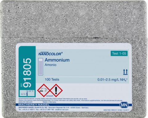 NANOCOLOR Amoniak 0,01-2,5 mg/l, dł. fali 690, 50–100 oznaczeń