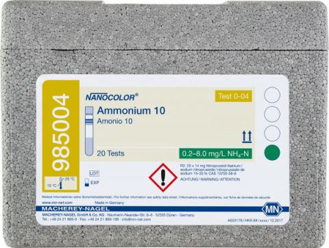 NANOCOLOR Amoniak 10 0,2-10,0 mg/l, dł. fali 690, 20 oznaczeń