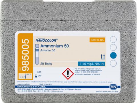 NANOCOLOR Amoniak 50 1-50 mg/l, dł. fali 690, 20 oznaczeń
