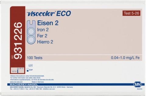 VISOCOLOR ECO Żelazo2 0,04-1,0 mg/l Fe, 100 oznaczeń