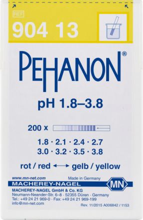 Papierki wskaźnikowe PEHANON pH 1.8-3.8