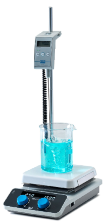 Mieszadło magnetyczne z grzaniem AREC 7 DIGITAL z elektronicznym regulatorem temperatury VTF, sondą PT100, statywem, 230V