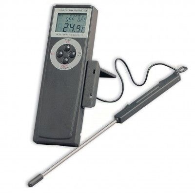 Cyfrowy termometr RT901 -50+200stC (pamięć, 2 alarmy, kabel 1m) min/max