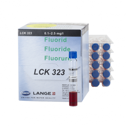 Test kuwetowy-fluorki 0,1-2,5 mg/l, 25 testów