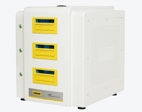 Tester przenikalności gazu przez opakowania model C130H Labthink z 3-ma komorami pomiarowymi, działający wg ISO 15105-1, ISO 2556, ASTM D1434