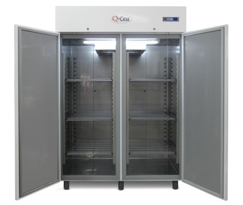Zamrażarka laboratoryjna Q-Cell 300-2 / ZN, wersja Basic , poj. 2x 295 l, zakres 0 do -25°C,  SxGxW 720x860x2020