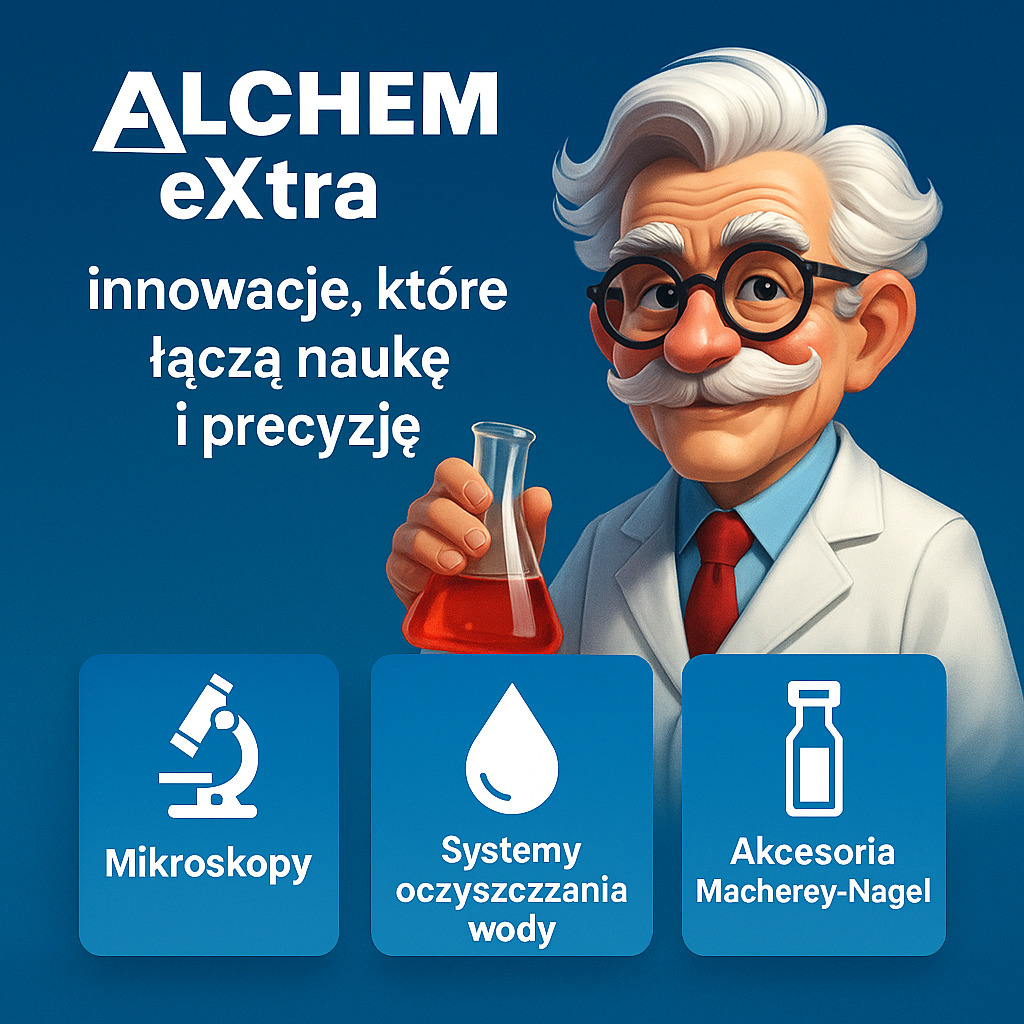 Nowe broszury ALCHEM eXtra – mikroskopy, systemy oczyszczania wody i akcesoria Macherey-Nagel