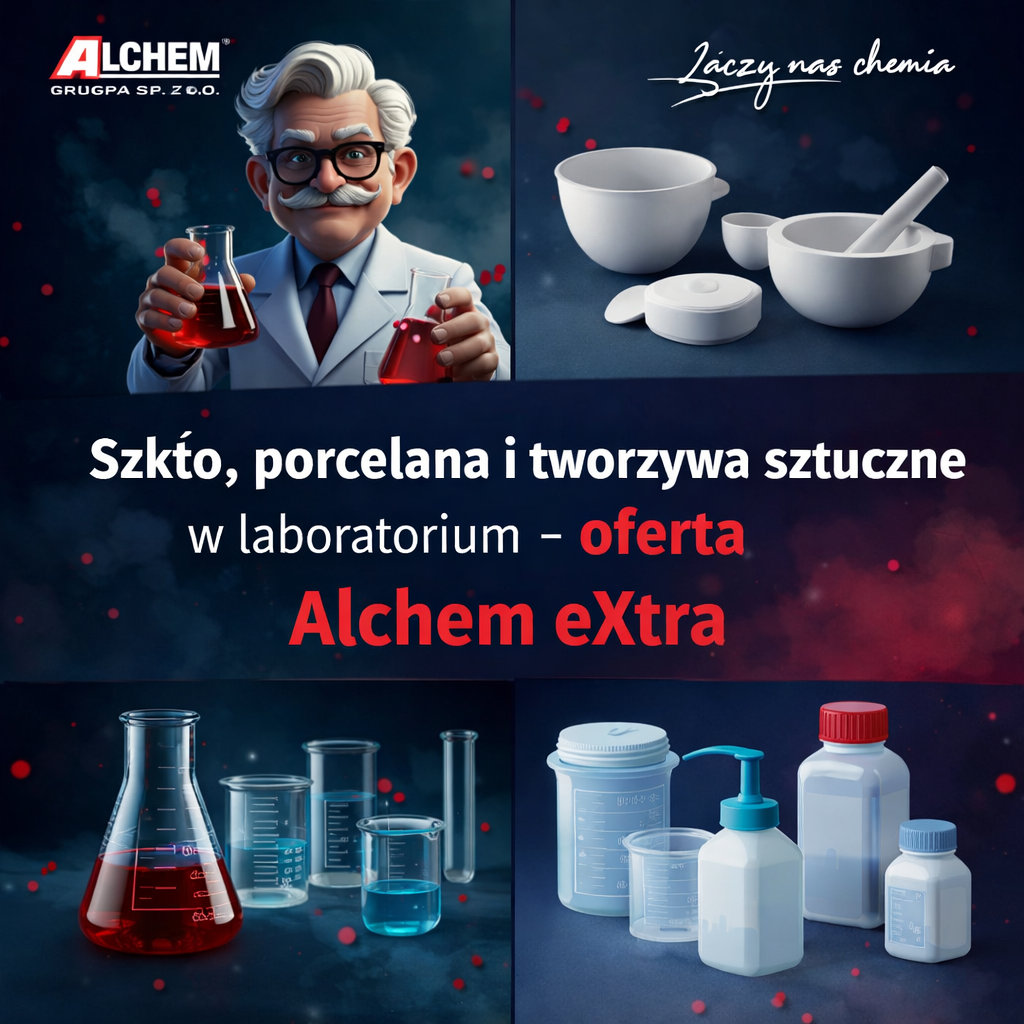 Szkło, porcelana i tworzywa sztuczne w laboratorium &ndash; oferta Alchem eXtra